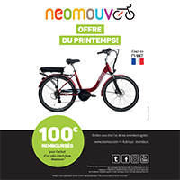 100€ remboursés pour l'achat d'un vélo électrique Neomouv